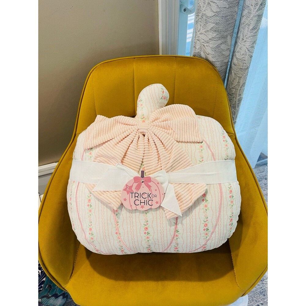 Summerween Love Shack Fancy INSPIRED Sparkled Pumpkin Pillow Set